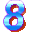 8th Anniversary Block icon