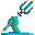 Aqua Trident Statue icon