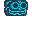 Neon Voodoo Mask - Electric Blue icon