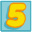 Number Block 5 icon