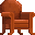 Overstuffed Vintage Leather Armchair icon