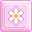 Pastel Pink Flower Block icon
